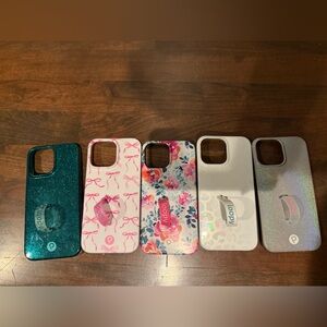 Loopy Case Set - Teal, Pink, Floral, White, Glitter